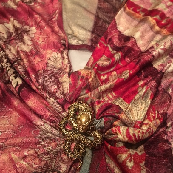 Roberto Cavalli silky soft colorful top - Picture 3 of 4